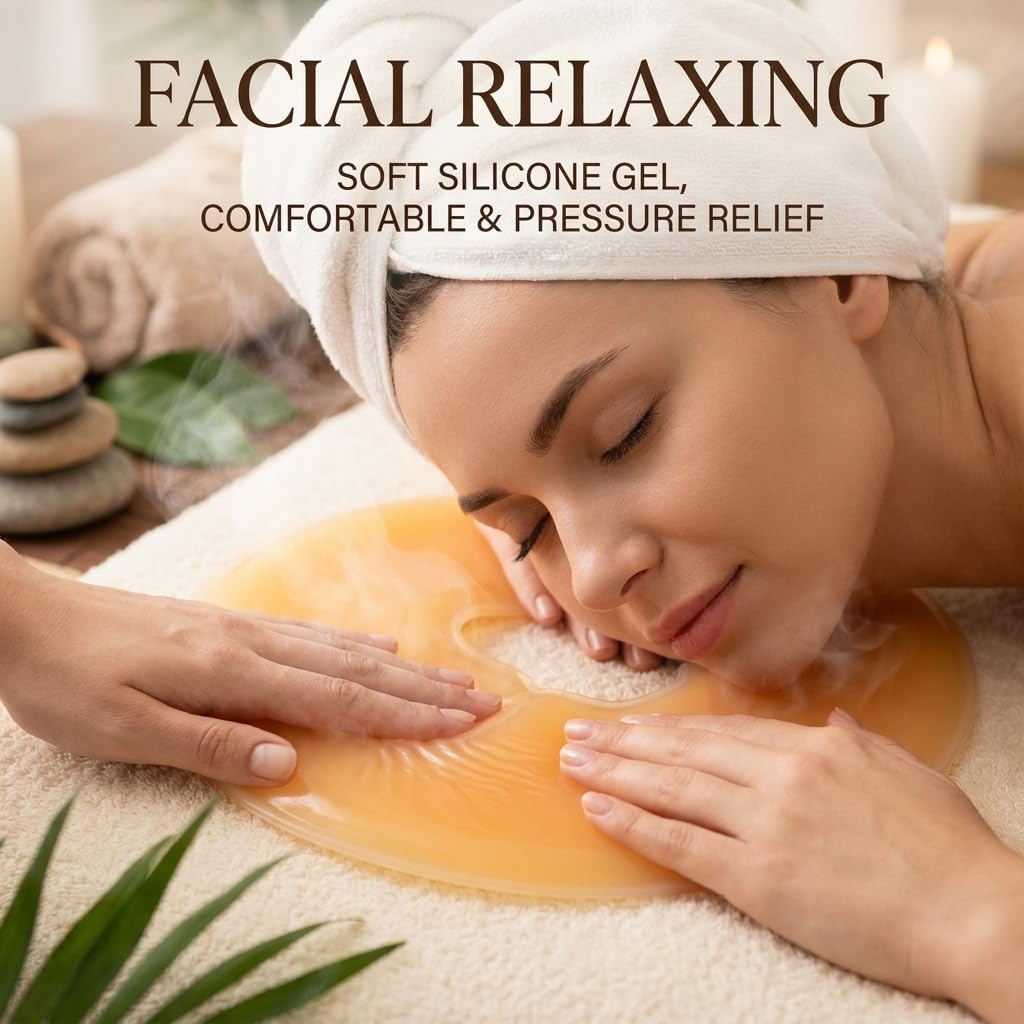 Soft Massage Face Relax Pillow, Headrest Overlay Weigh Silicon Silicone SPA Beauty Salon Skin Care Head Cushion Pad