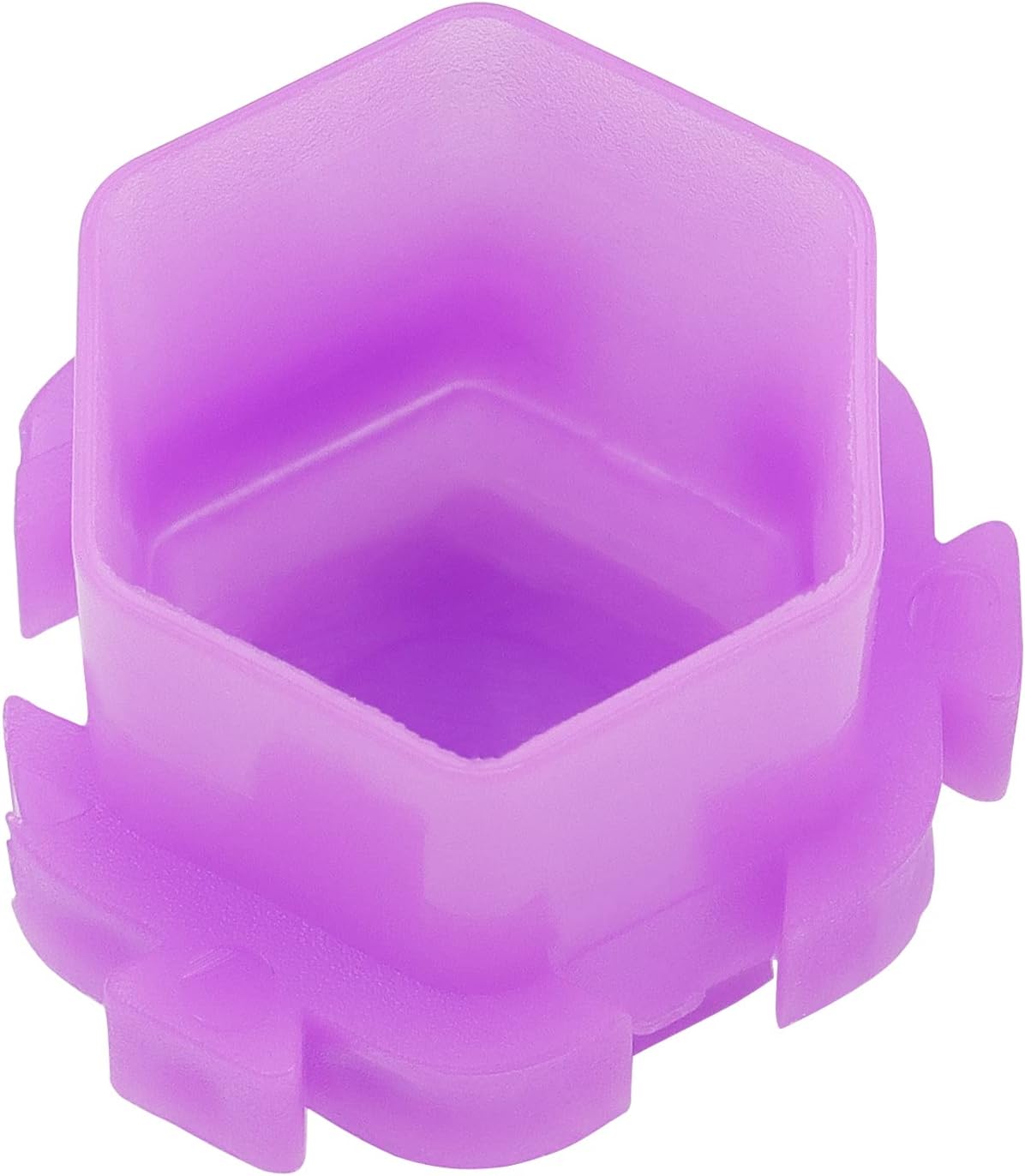 Tattoo Ink Cups - 400 PCS Purple Honeycomb Shape Pigment Holders with Base Design | Perfect for Tattoo Artists