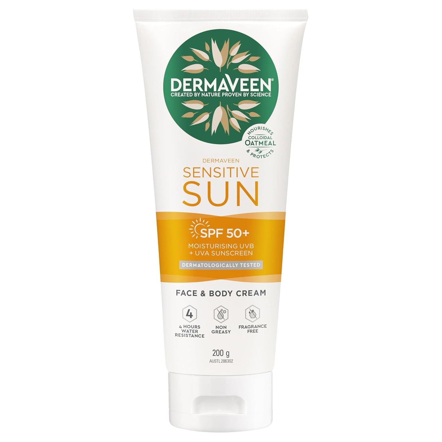 DermaVeen Revive & Protect Body Moisturizer | SPF 50+ | 200g for Ultimate Skin Hydration