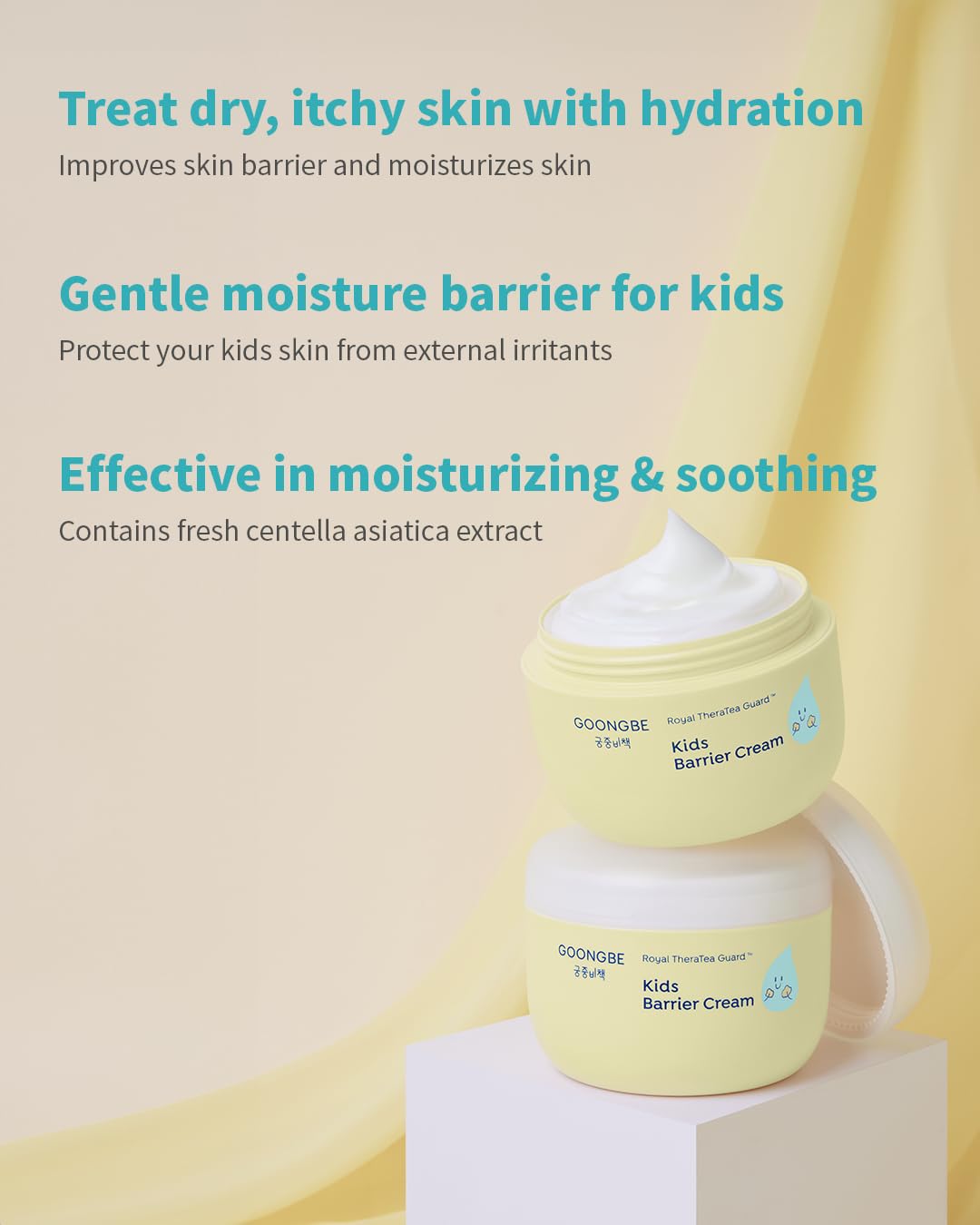 Kids' Bubble Facial Cleanser & Barrier Cream Bundle - Gentle, Nourishing Skincare for Children