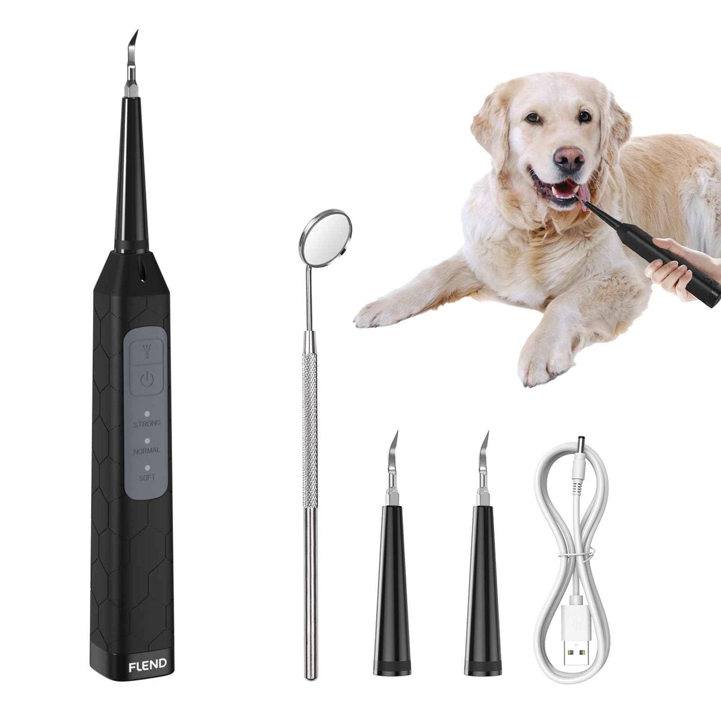 Ultrasonic Dental Care Device – High-Frequency Plaque & Tartar Control, 3 Adjustable Modes, Waterproof, USB Rechargeable, Magnify