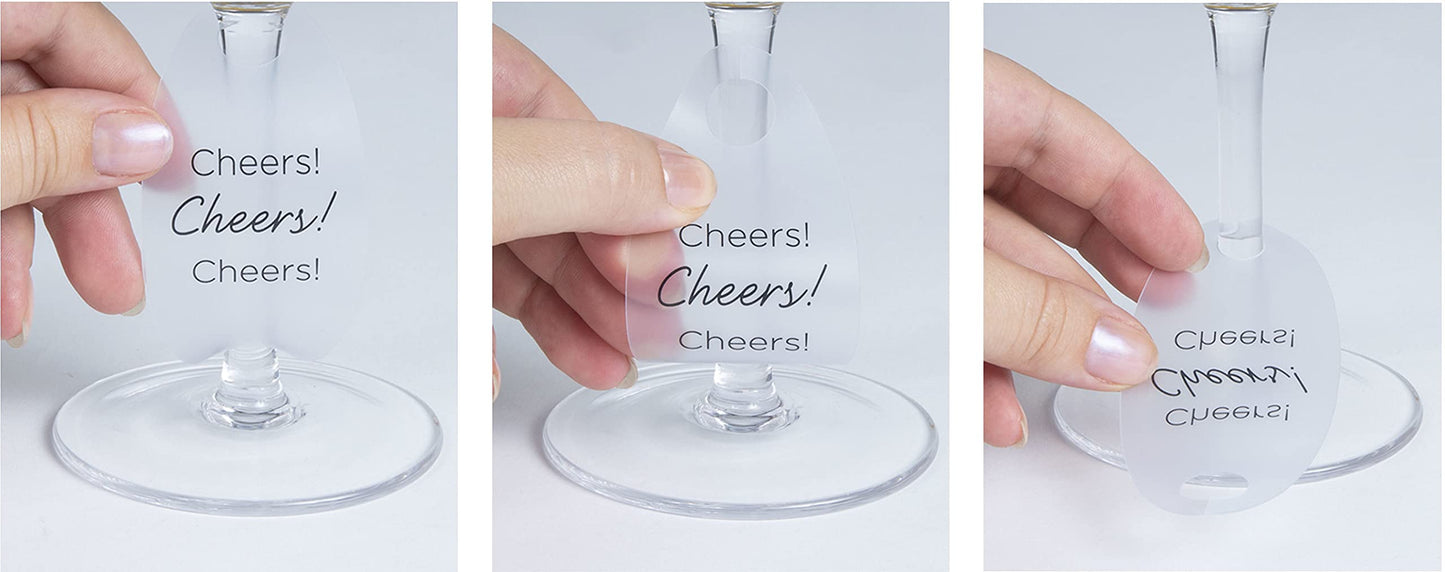 Pavilion Gift Company Pavilion-Red Sprout-24 Oz Hand Decorated Removable Happy 50th Birthd Wine Glass, 24 oz