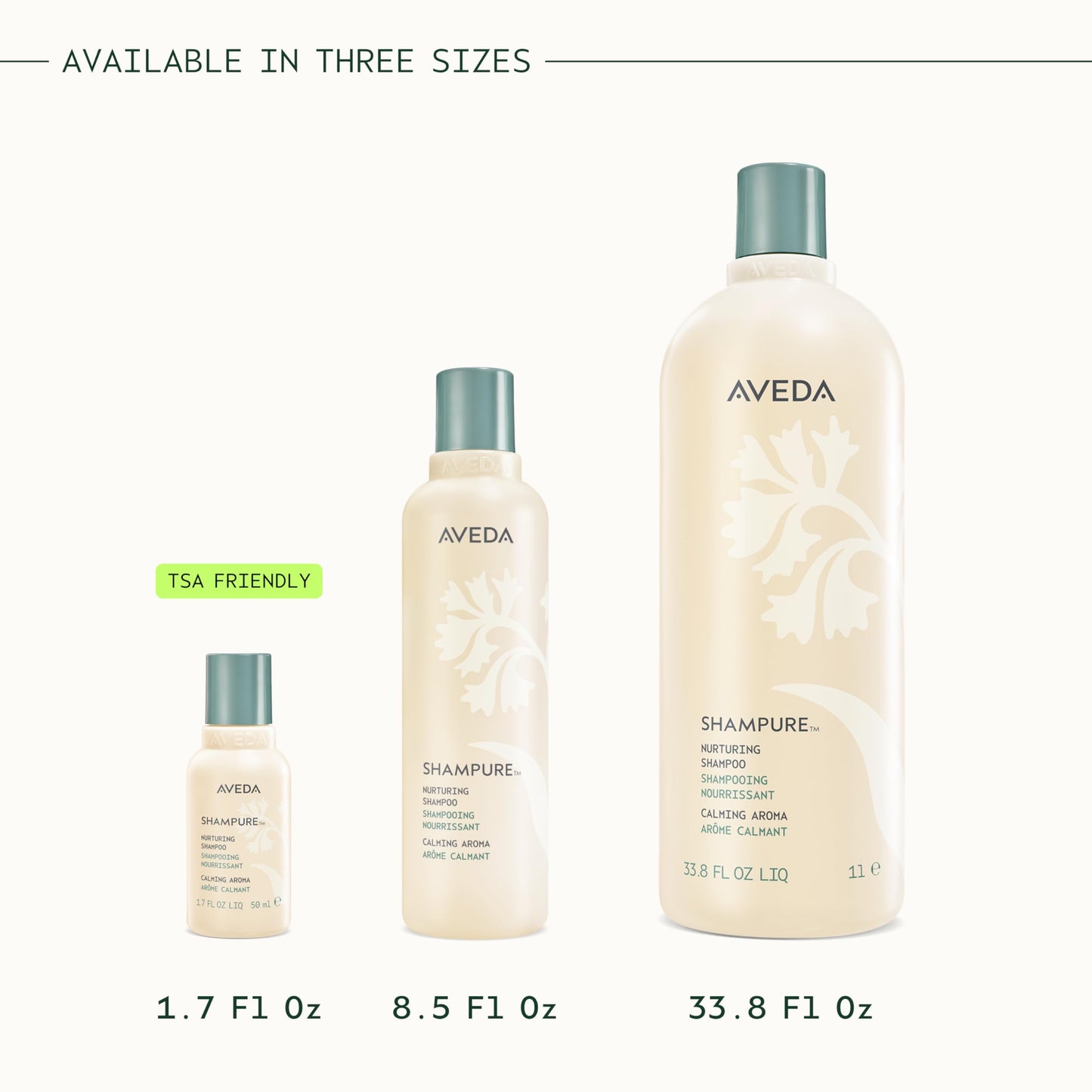 Aveda Shampure Nurturing Shampoo for Fine to Medium Hair | Gently Cleanses and Nourishes Hair | With Abyssinian Oil | Calming Aroma of Lavender & Ylang Ylang |96% Naturally Derived*, 8.5Fl Oz