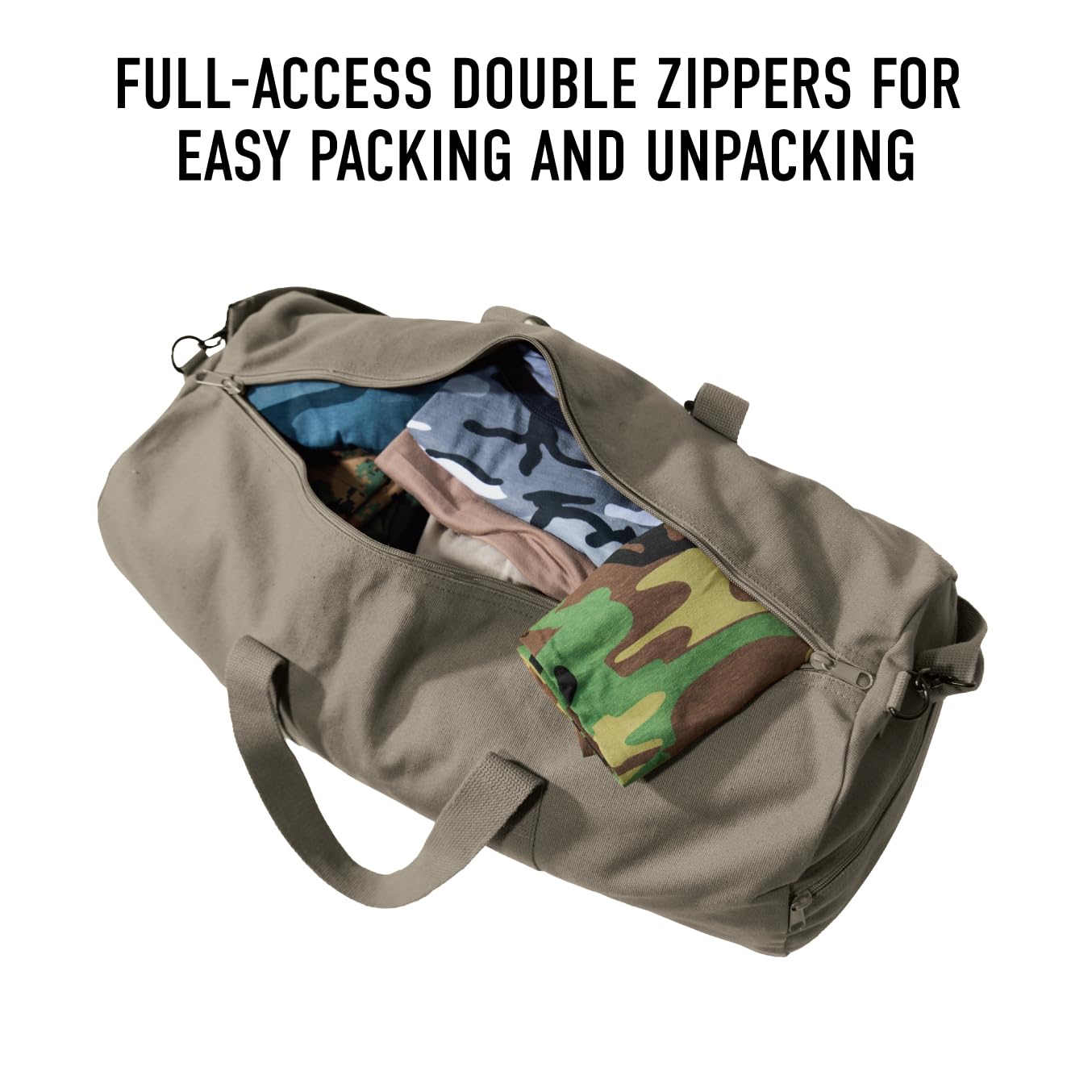 Rothco 22243: Canvas Shoulder Duffle Bag