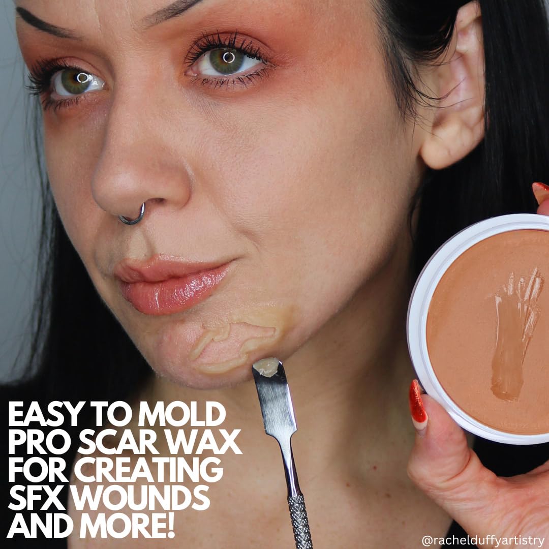 Mehron Makeup SynWax | Firm Modeling Wax for Special FX | Scar Wax SFX Makeup For Fake Scars, Fake Wounds, & Halloween Effects | Made in the USA