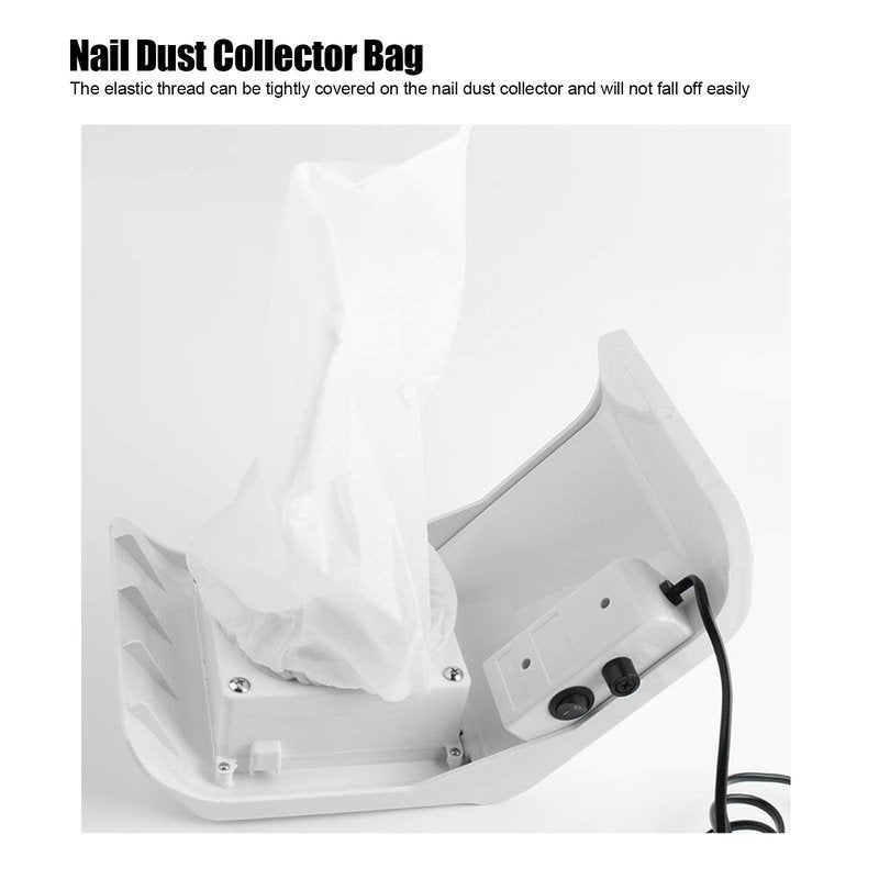 15pcs Nail dust Collector bag Nail Vacuum Cleaner Bag Nail Dust Suction Collector Bag for Nail Art Dust Suction Collector