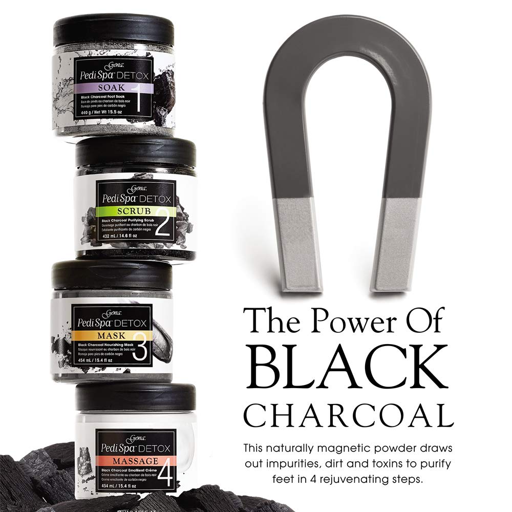 Gena Pedispa Detox Charcoal Intro Kit, 4 Ounce