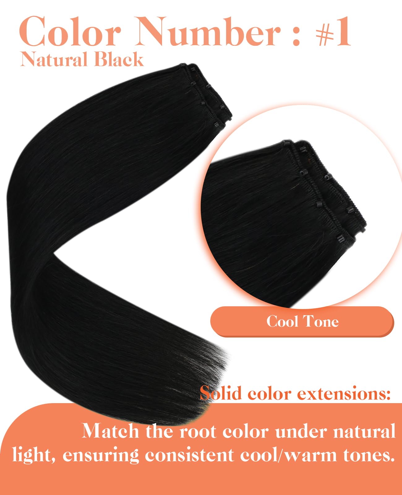 Sunny Hair Beaded Weft Hair Extensions Human Hair Black Micro Weft Sew in Extensions Real Human Hair Straight Hair Extensions Micro Beaded Hair Wefts Natural Black 16 inch 50G