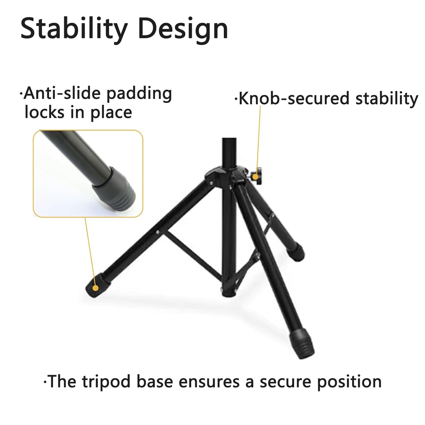 Tattoo Arm Rest Stand with Tray - Adjustable Height, Sponge Pad, Tripod Base