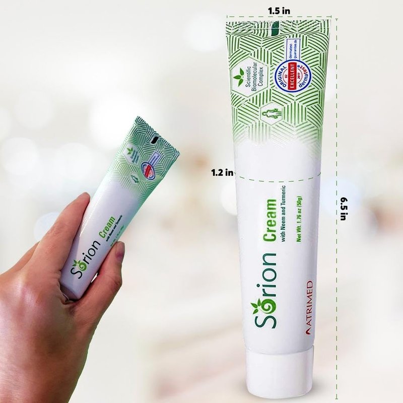 Sorion Cream - Herbal Moisturizer for Dry, Itchy Skin | Coconut Oil, Neem & Turmeric Formula