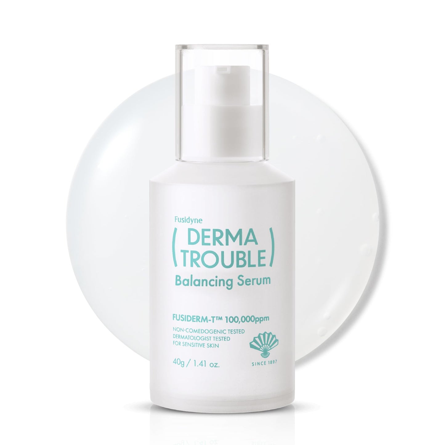 Fusidyne Derma Trouble Balancing Serum (1.4oz) - Korean Skin Care Serum with Fusiderm-T 100,000ppm to Help Support Moisture and Oil Balance for Acne-Prone Skin