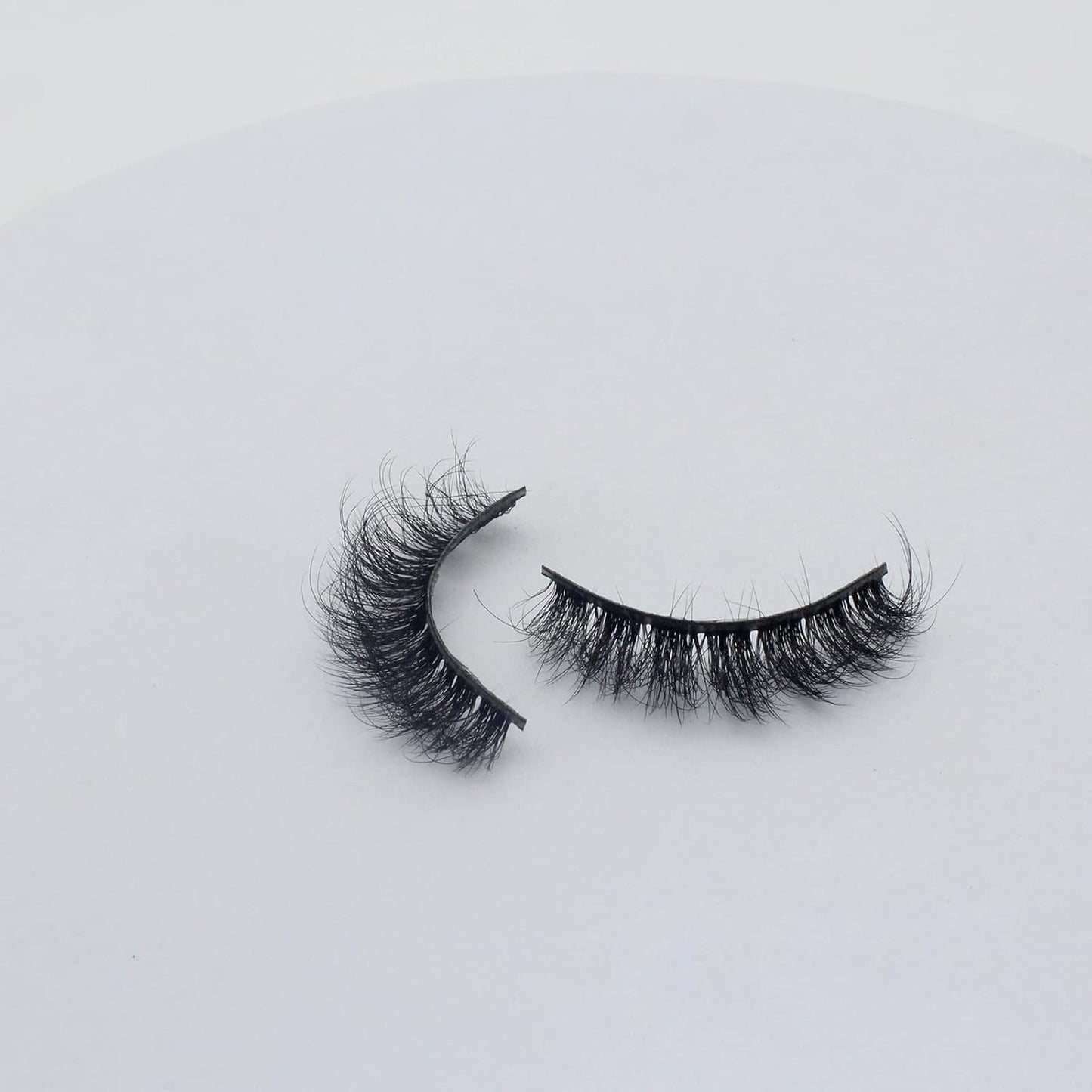 Lashes Eyelashes 8D Fluffy False Eyelashes Wispy Faux Mink Lashes Light Weight Fake Eyelashes Cat Eye Lashes 7 Pairs Pack, Black