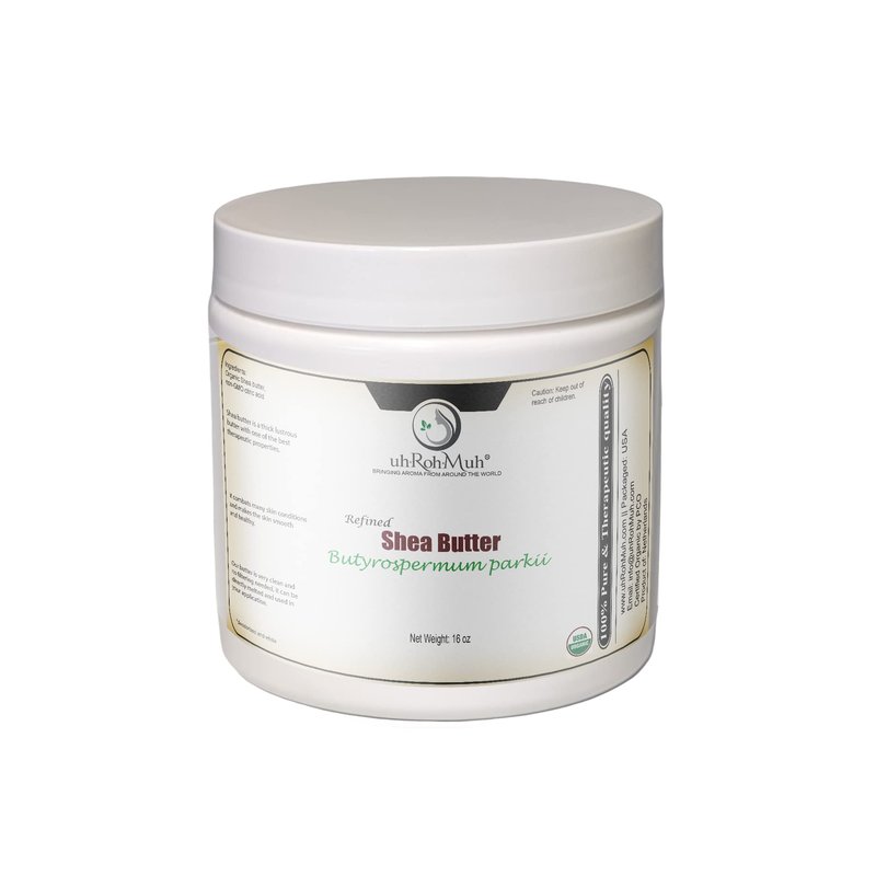 Organic Refined Shea Butter – Unscented & Smooth Texture – Premium Cosmetic Grade Shea Butter for Skincare, Hair Care, Soap Making, Lotions, Balms & DIY Formulations | France Net Wt. 0.45 kg / 1 lb