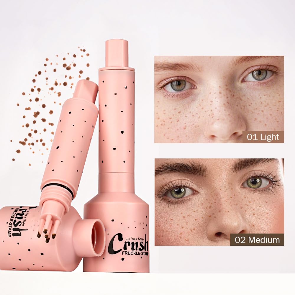 Lezauesy Freckle Pen, Freckle Stamp, Waterproof, Smudge-proof, Transfer-proof,Easy Natural Sun-Kissed Look