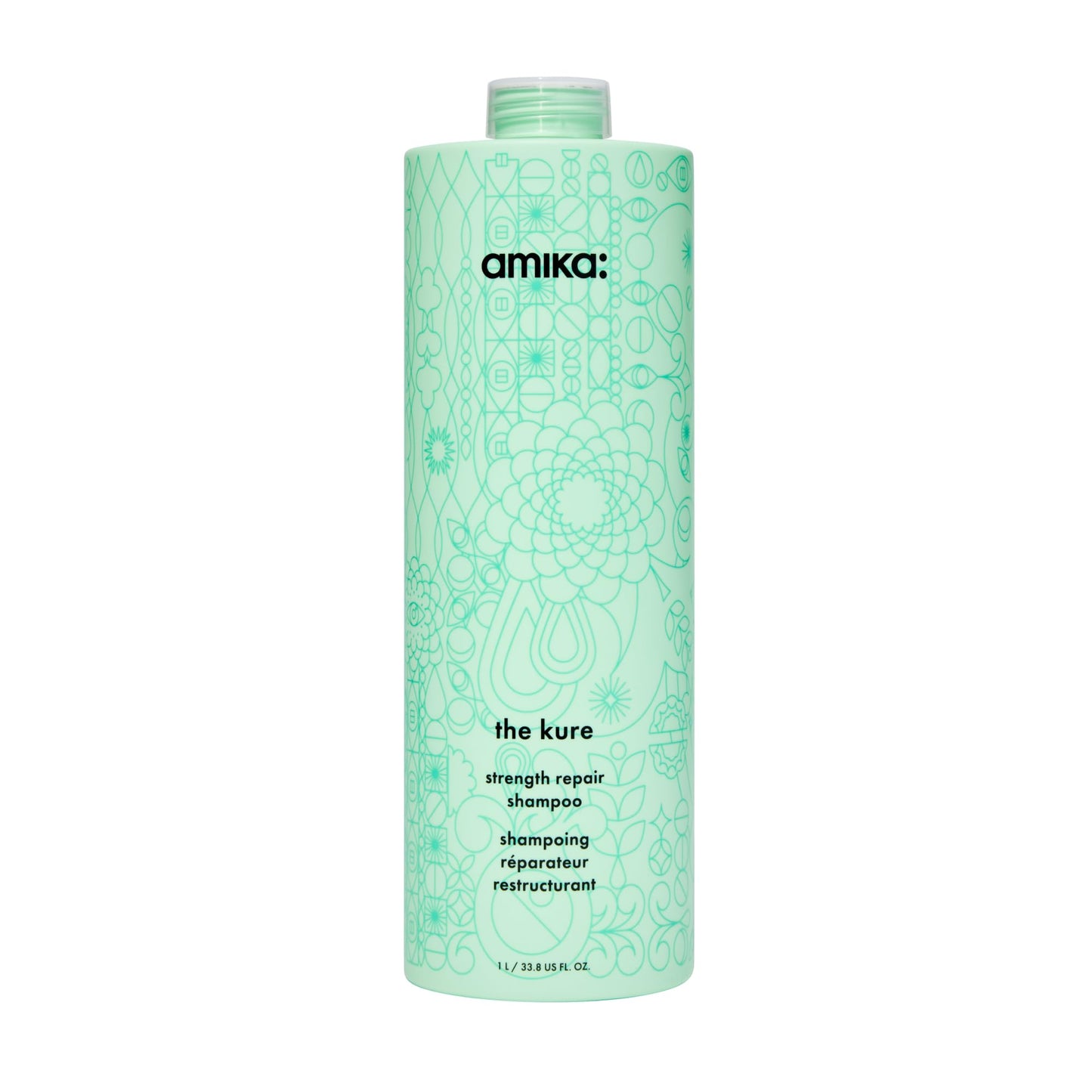 amika the kure strength repair shampoo, 1000ml