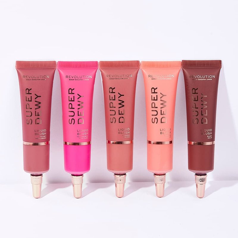 Revolution, Superdewy Liquid Blush, Richly Pigmented & Buildable, Blendable Formula, You Got Me Blushing, 0.5 fl oz