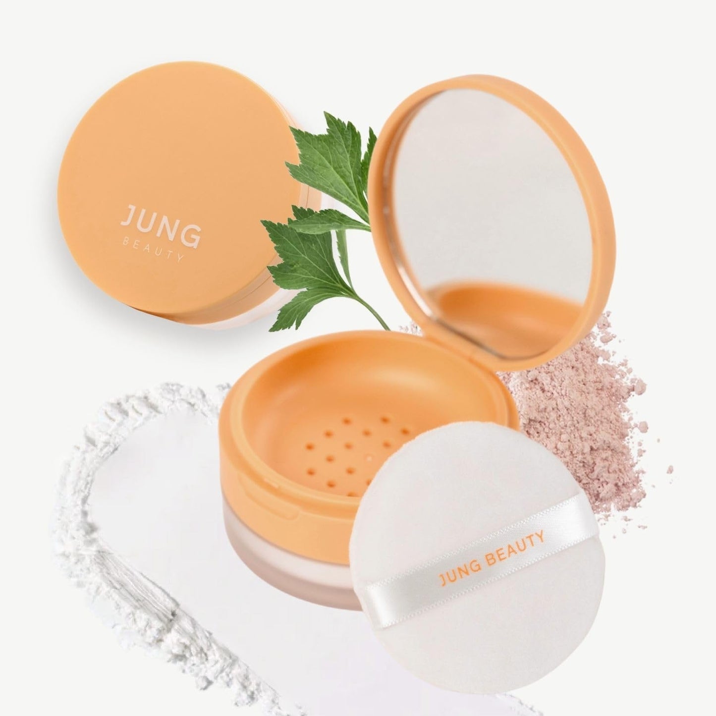 Jung Beauty Soft Matte Translucent Loose Powder, 12g, Weightless Finishing Powder, Translucent, Matte Finish, All Skin Types, With Artemisia Extract, Calamine, Vitamin Complex, Oil Control