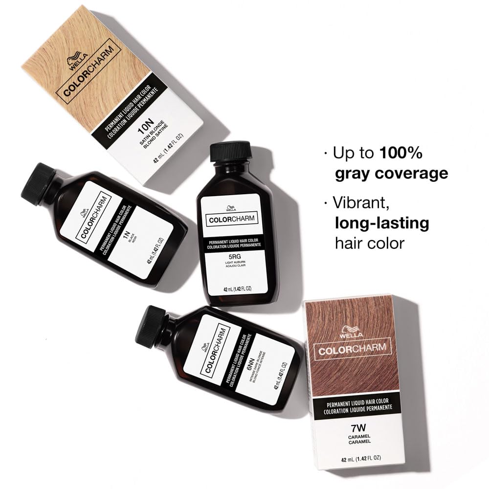 COLORCHARM Permanent Liquid Hair Color | 3RV Black Cherry | Up to 100% Gray Coverage | 1.42 Fl Oz