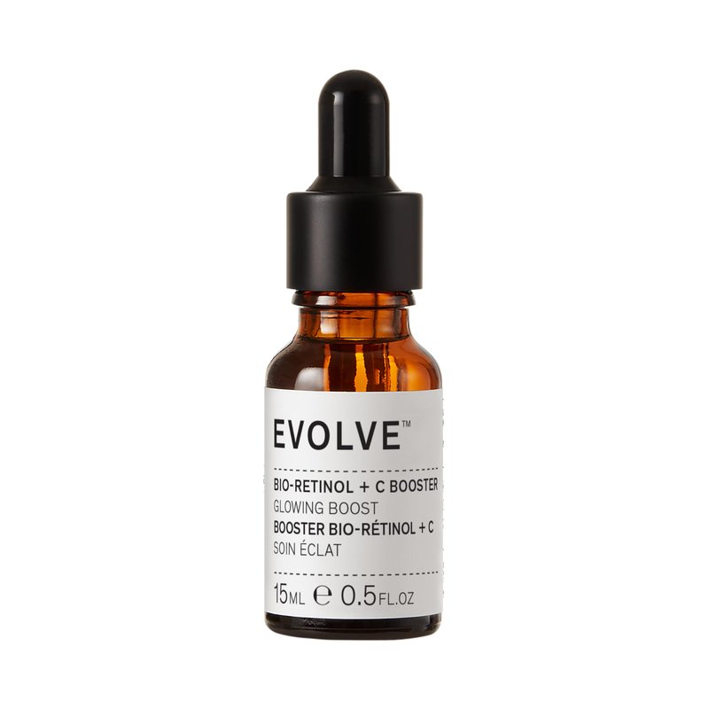 Evolve Organic Beauty - Natural Bio-Retinol + C Skin Booster | Small-Batch, Vegan Clean Beauty (0.5 fl oz | 15 mL) Packaging May Vary