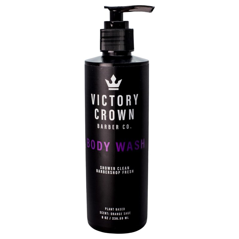 Victory Crown Moisturizing Body Wash Plant-Based Cleanser with Coconut & Pumice Extract, 8 Oz