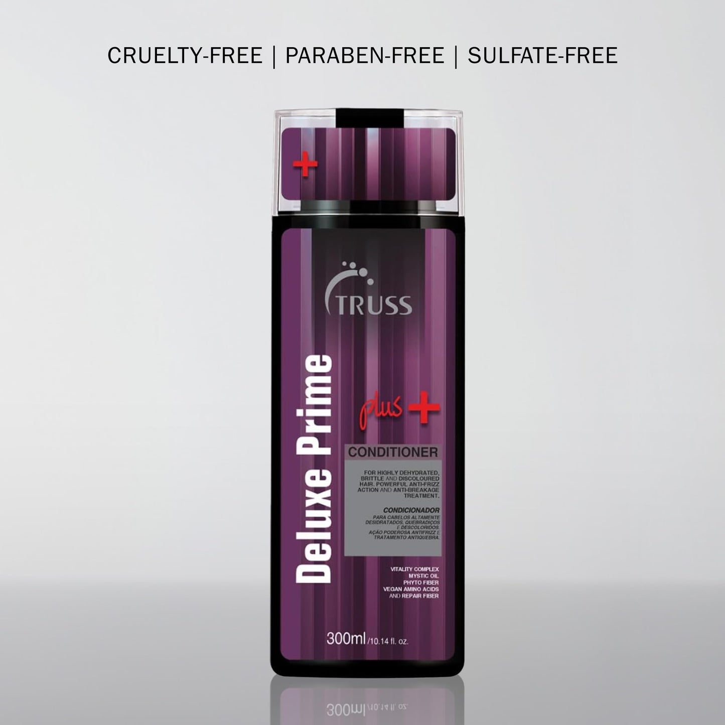 TRUSS Deluxe Prime + Deep Conditioner - Anti Frizz & Damaged Hair Treatment - Moisturizing Conditioner for Restored Hair Shine - Powerful Hair Care with an Anti Breakage Effect (10.4oz)