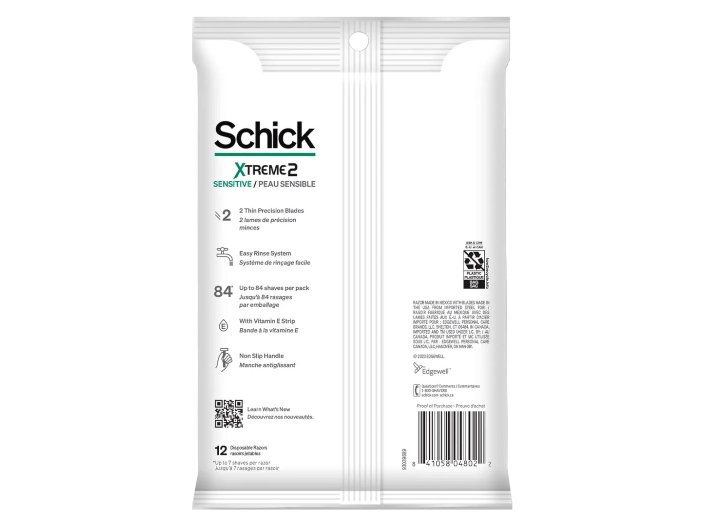 Schick ST2 for Men Sensitive Skin Disposable Razor - 12 ct - 2 pk