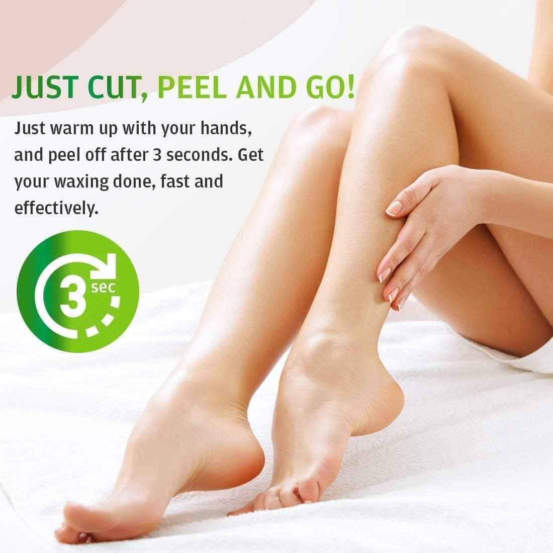 Wax Strips for Hair Removal: 80 Waxing Strips - Hair Removal Wax - Brazilian Wax Kit for Women - At Home Waxing Kit for Women - Body Legs Arms Chest Back Bikini - Bikini Hair Removal - 3 Sizes