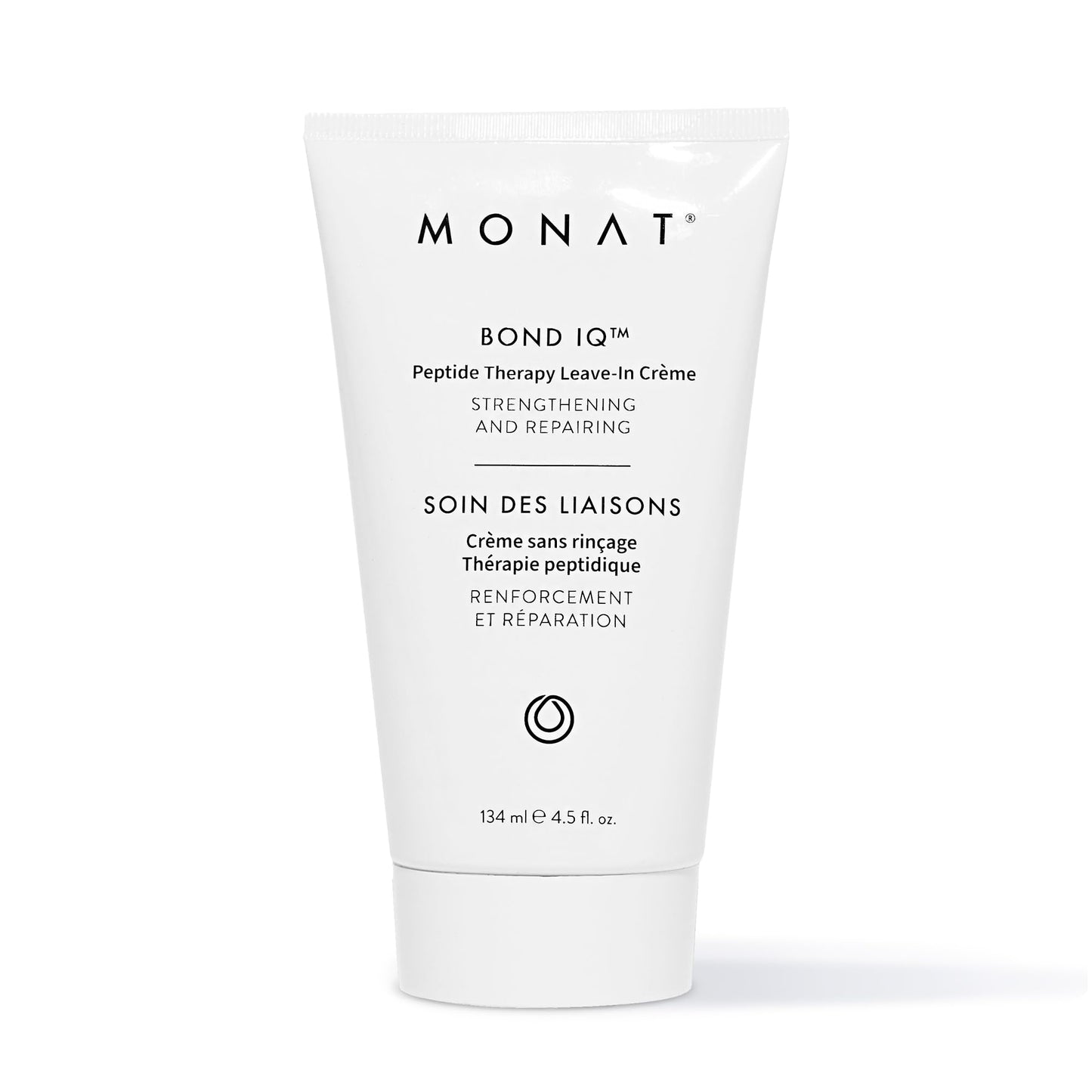 MONAT BOND IQ™ Peptide Therapy Leave-In Crème – Strengthening & Repairing Hair Treatment with Bond-Building Technology – Nourishes & Detangles for Healthier & Stronger Hair – 134 ml / 4.5 fl oz