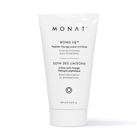 MONAT BOND IQ™ Peptide Therapy Leave-In Crème – Strengthening & Repairing Hair Treatment with Bond-Building Technology – Nourishes & Detangles for Healthier & Stronger Hair – 134 ml / 4.5 fl oz