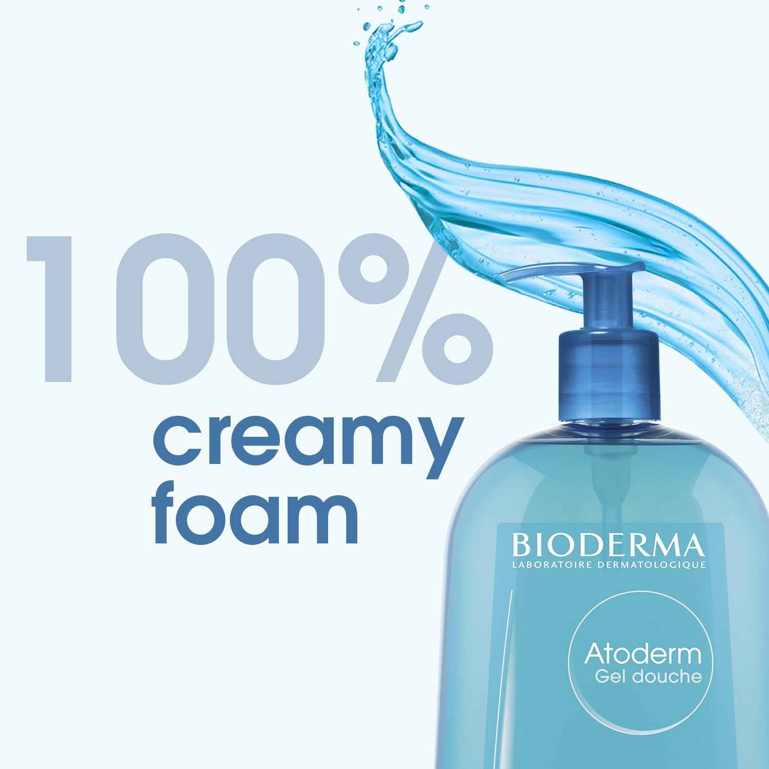 Bioderma - Atoderm - Shower Gel - Moisturizing Body and Face Wash - for Family with Normal to Dry Sensitive Skin