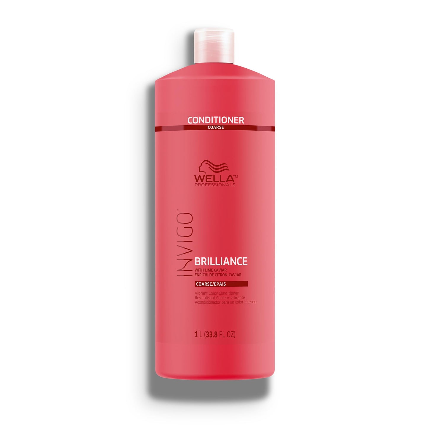 Wella Professionals Invigo Brilliance Conditioner for Coarse Hair | Intense Color Protection, Maintains Vibrancy, Salon Formula, Hair Detangler, Shine Care | 33.8 fl oz