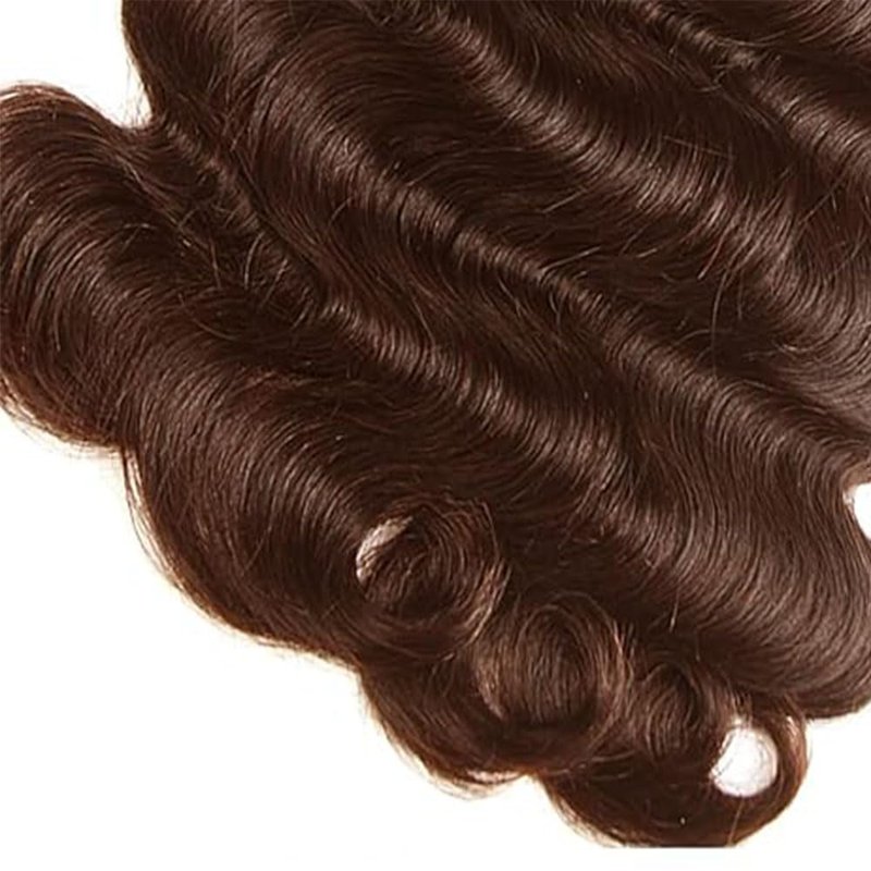 Human Hair Bundles - 12A Unprocessed Chocolate Brown Body Wave | 12, 14, 16 Inch Double Weft for Black Women