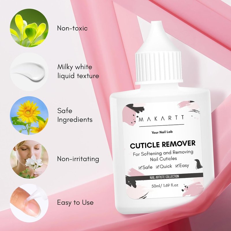 Makartt Nail Glue and Tips Kit: 15ML Solid Gel with Almond & Coffin Pre-Buffed Fake Nails, Portable UV Lamp, Base and Top Coat, Nipper, Cuticle Remover and File for DIY Art Manicure