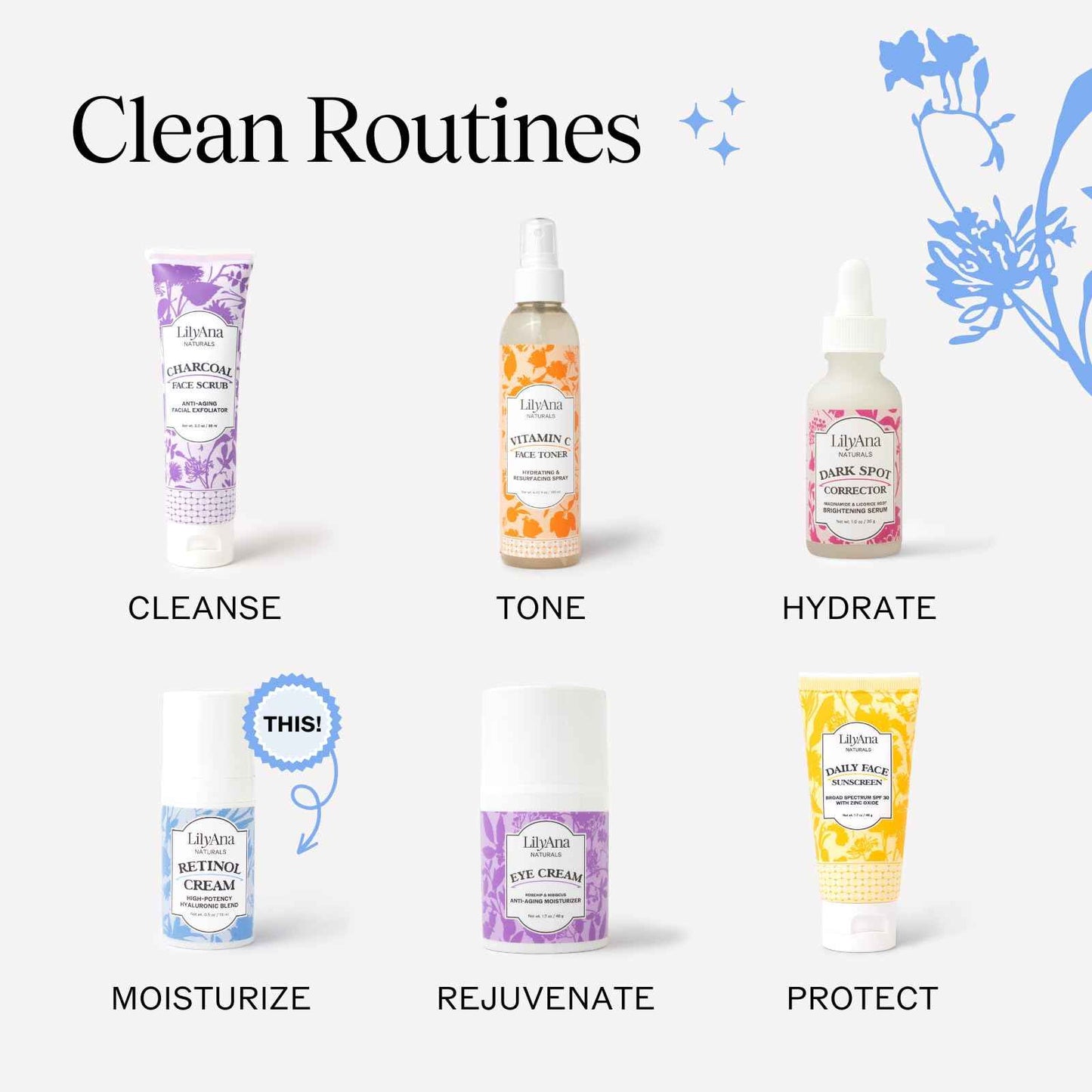 LilyAna Naturals Anti Aging Retinol Face Cream for Women – Wrinkle & Neck Cream for Firming, Retinol Moisturizer for Face with Hyaluronic Acid, Hydrating Night Cream for Fine Lines, Collagen Boost