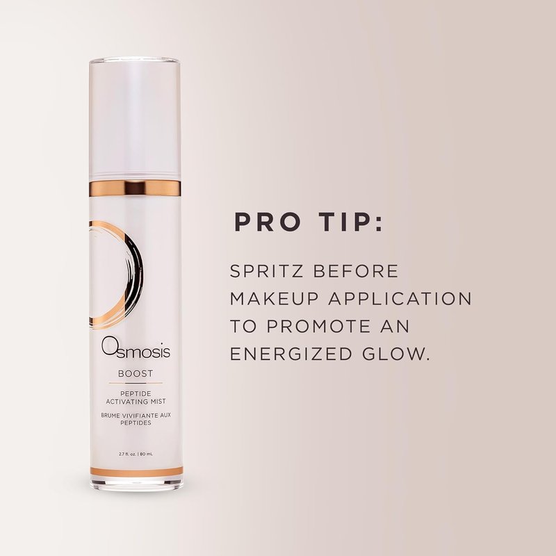 Osmosis Boost Peptide Facial Mist - Hydrating Spray for Sensitive Skin | 2.7 Fl Oz