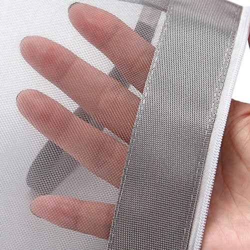 Sea Team 6pcs Multicolored Portable Travel Toiletry Pouch Nylon Mesh Cosmetic Makeup Organizer Bag with Zipper (ST-CB0616)