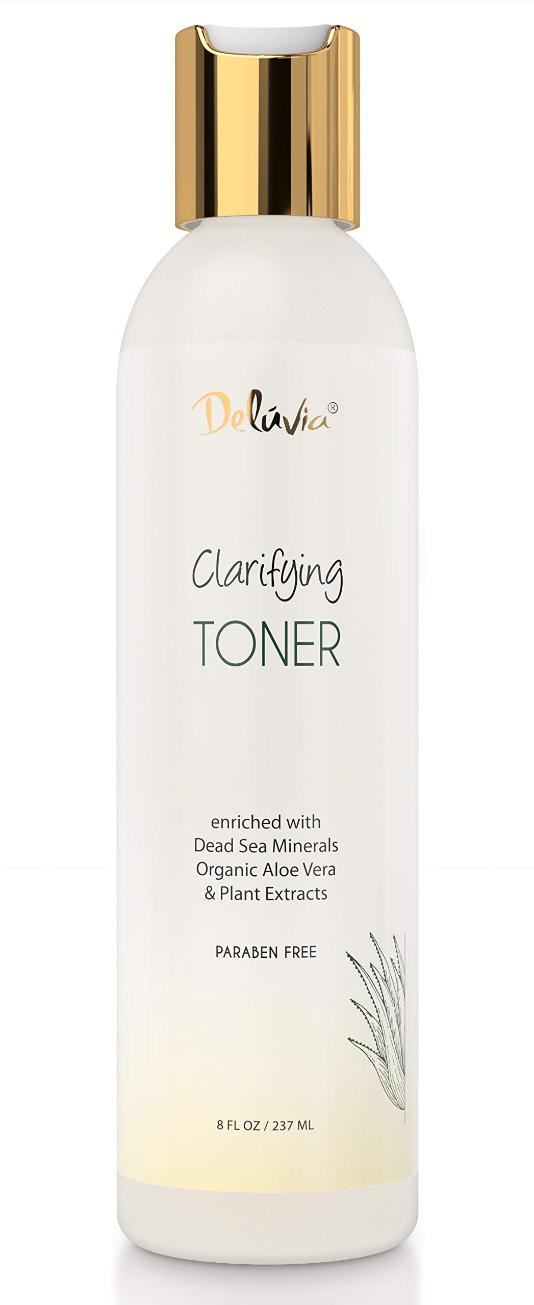 Deluvia Clarifying Toner for Face, Hydrating Face Toner for Sensitive, Dry, Aging Skin. Facial Toner & Pore Cleanser for Face, Alcohol Free Toner, Face Toner for Women & Men. Skincare Hydrating Toner.
