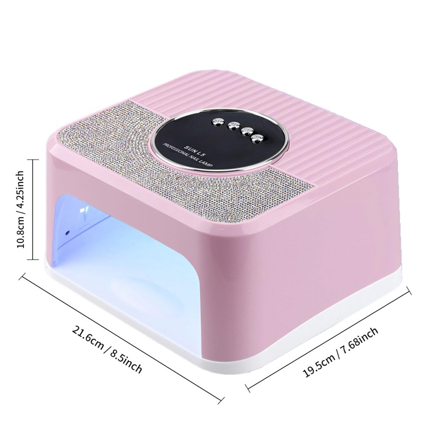 JYDFYP 268W UV LED Nail Lamp, Gel for Nail Polish UV Dryer with 4 Timers 45Pcs Lamp Beads and Automatic Sensor Professional Fast Curing Art Tools