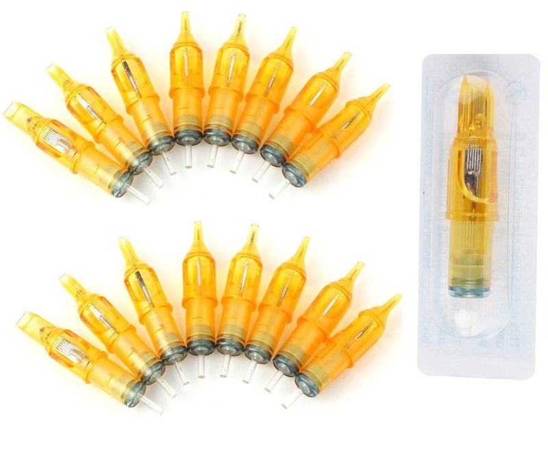 Pirate Face Tattoo | Mixed Assorted Disposable Tattoo Needle Cartridges - 100 Pcs RL, RS, M1