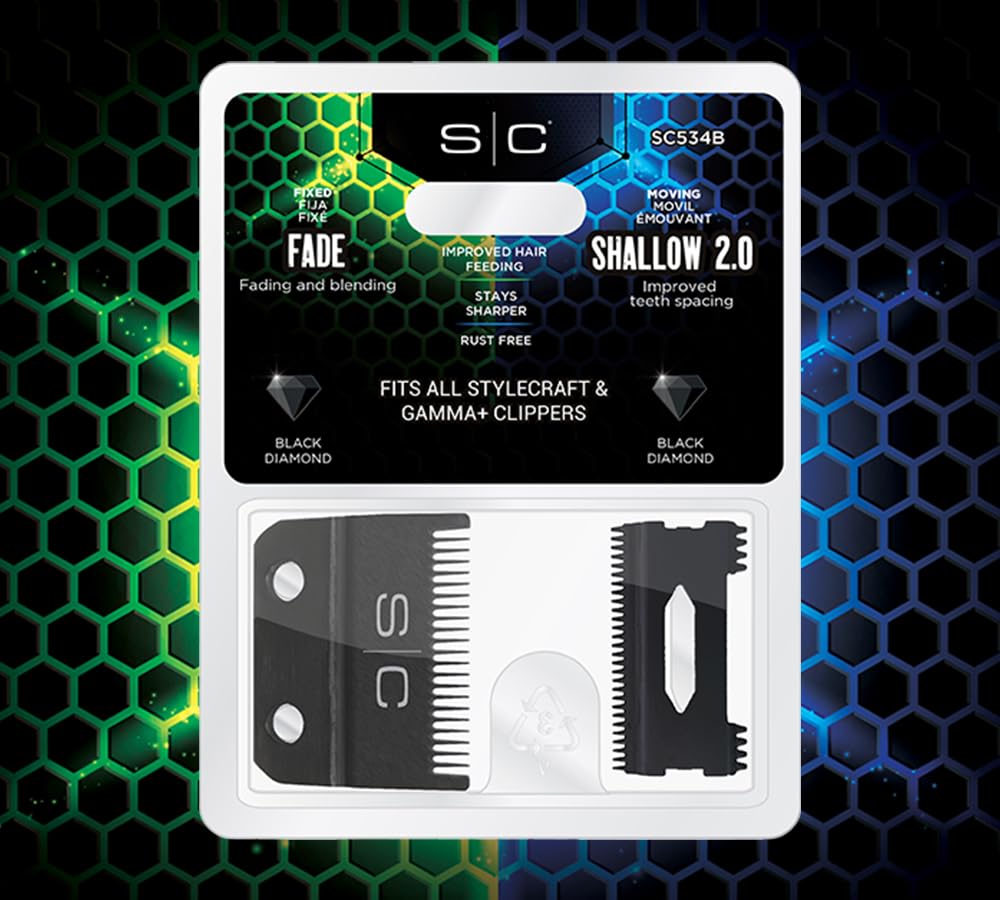 Replacement Hair Clipper Blade Set - Professional Grade Fixed & Moving Blades | Compatible with Most Brands