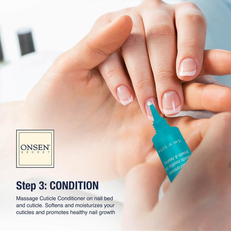 Nail Care Kit - Spa-Quality Cuticle Serum & Japanese Buffer | Organic Ingredients for Strengthening & Long-Lasting Shine - 1 Pack