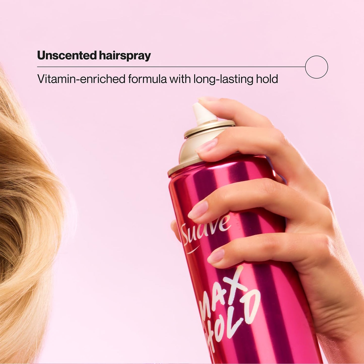 Suave Hairspray Max Hold - 2-Pack Unscented & Scented Aerosol, 11 Oz Each