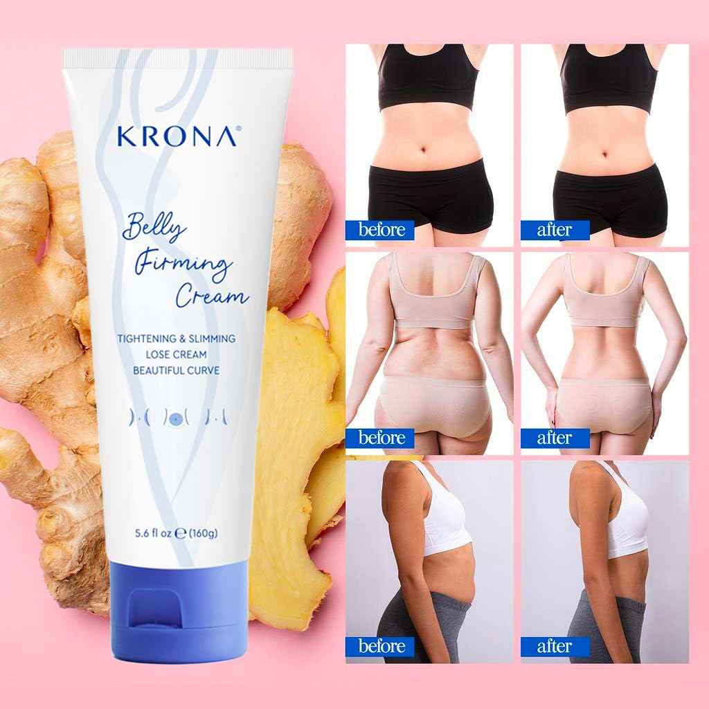 B Flat Belly Firming Cream – Tight Lift & Firm Booty Cellulite Cream – Skin Tightening & Stretch Mark Reduction for Stomach, Thighs & Butt – Hydrating & Smoothing Firming Lotion