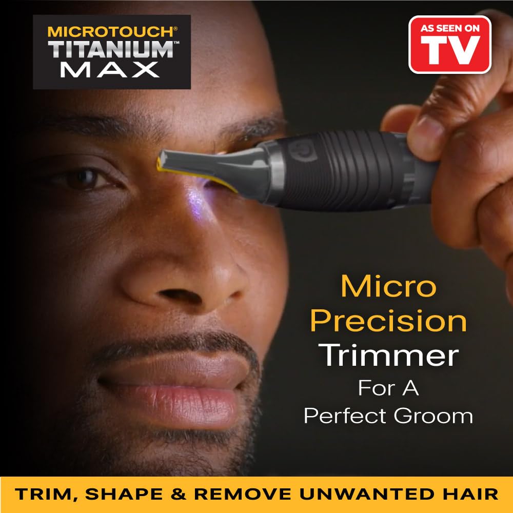 Micro Touch Titanium MAX Lighted Personal Trimmer