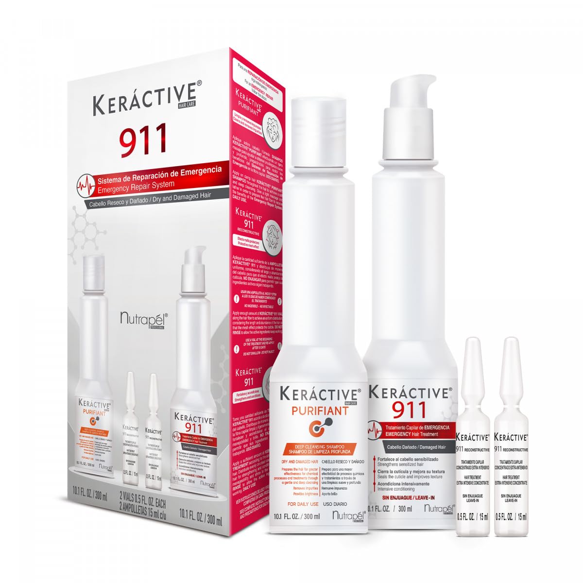 KERACTIVE HAIR CARE INTEGRAL INTENSE HAIR TREATMENT SET, TRATAMIENTO INTENSO