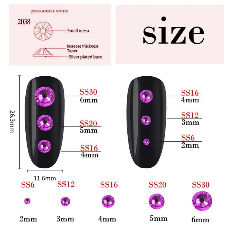 1440 Pcs SS20 5mm Flatback Rhinestones for Nails Art Crafts Glitter Round Gems AB Crystals DIY Clothes Shoes （Light Pink AB）