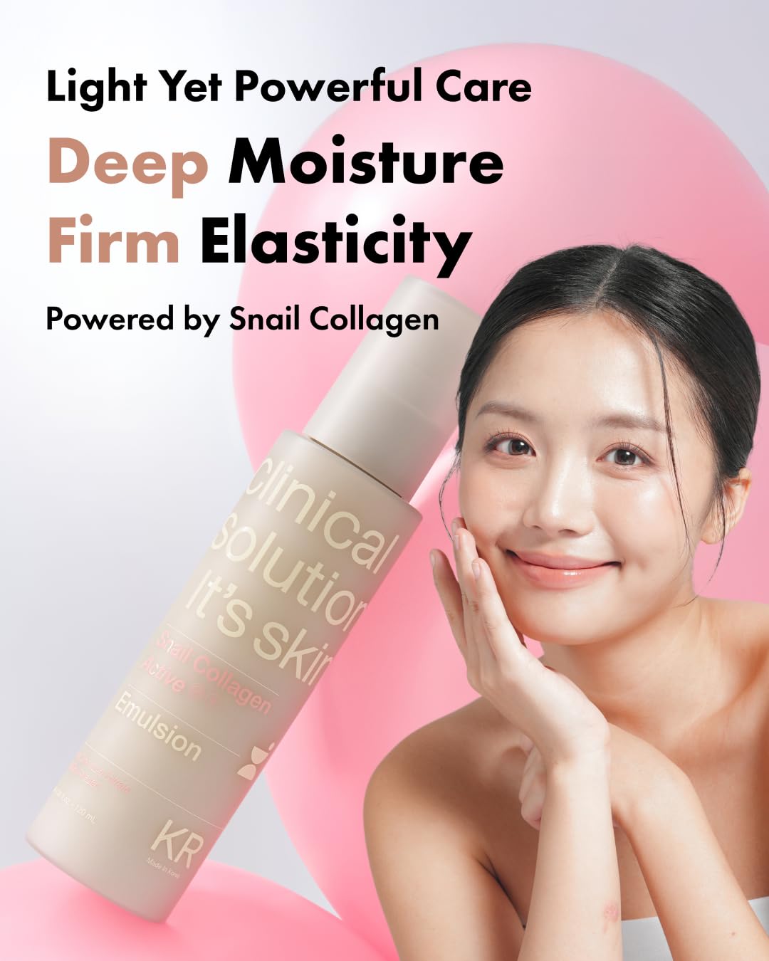 It'S SKIN Active Snail Collagen Moisturizer 4.05 fl.oz, Lightweight Liposome-Encapsulated Emulsion, Elasticity with Snail Mucin, Dual Collagen & Ceramide, Hydrating, Non-Sticky, Korean Skincare