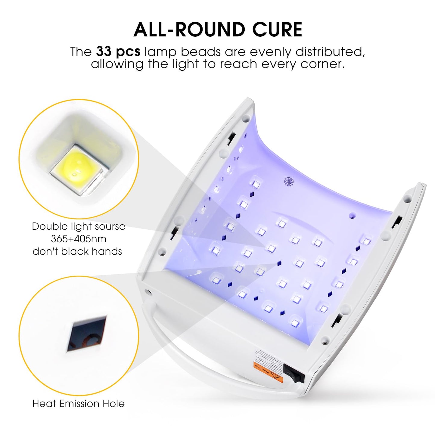 48W Professional Rechargeable UV/LED Nail Lamp, Cordless Gel Nail Dryer with Auto Sensor & Digital Display, 4 Timer Setting Quick Curing Light for Home Salon
