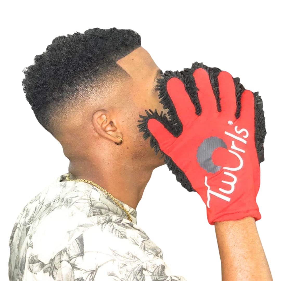Twurls Hair Glove for Men and Women. It’s Ambidextrous (Left or Right Handed), Machine Washable for extended use. Twurls Glove works well for Curling, Twisting & Dread Locking Natural Hair.