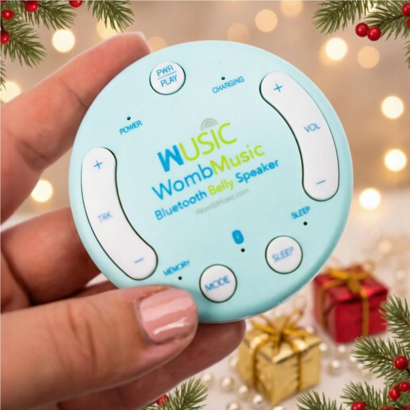 Wusic Safe Wireless Pregnancy Headphones for Belly – Womb Music Bluetooth Baby Headphones for Bonding, Pregnancy Essentials for First Time Moms, One-Tap Bluetooth Plays 8+ Hours of Music to Your Baby